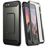 YOUMAKER Case for iPhone 6S, Full Body with Built-in Screen Protector Heavy Duty Protection Shockproof Case Cover for Apple iPhone 6S (2015) / 6 (2014) 4.7 inch - Gun Metal/Black
