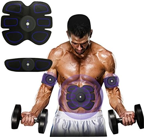 [Best Seller]Gorkevinhealth Abdominal Muscle Toner,Abs Training Gear,Electronic Muscle System for Abdomen and Arm,Wireless,Home/Office Workout Equipment,Support Men &amp; Women(purple)