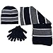 Mashed Clothing Knit Scarf, Hat and Magic Glove Set For Kids (Assorted Colors)