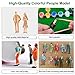 50 PCS People Figures, Kinear Model Trains Architectural 1:50 Scale Hand Painted Figures O Scale Seated and Standing Tiny People for Miniature Scenes Model Railway Trains Garden Railroad