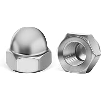 25pcs 10-24 Stainless Steel Hex Acorn Cap Nuts By Fastener Cart - HCNC10SS