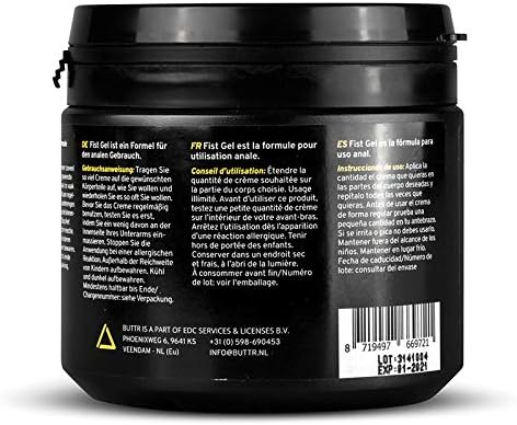 BUTTR Fisting Gel (500ml) Waterbased Lubricant, Long-Lasting Lubricious for Anal Intercourse, Smooth and Thick for Strong Penetration, Skin-Friendly Formula, Odorless and Clear, Instructions Included - Image 4