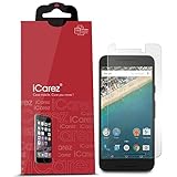 iCarez [Anti Glare Anti-Fingerprint] Screen Protector for LG Google Nexus 5X [Hinged Installation Method With Kits] Easy Install with Lifetime Replacement Warranty [3-Pack]
