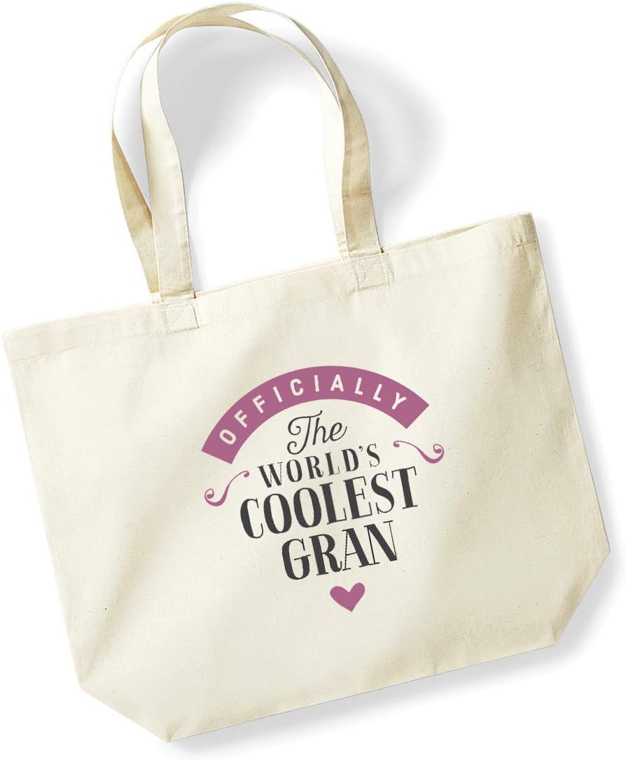 D Design Invent Print! Gran Gift Bag Tote Shopping Bag Present Gifts for Women Birthday Keepsake for Gran