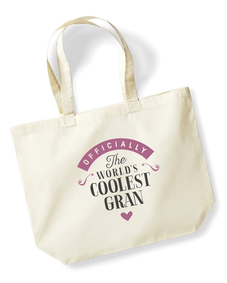 D Design Invent Print! Gran Gift Bag Tote Shopping Bag Present Gifts for Women Birthday Keepsake for Gran