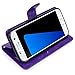 Galaxy S7 Case, LK Galaxy S7 Wallet Case, Luxury PU Leather Case Flip Cover with Card Slots & Stand For Samsung Galaxy S7, PURPLE