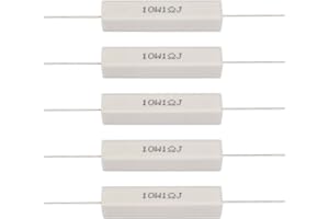 ZERONE 10PCs Speaker Divider Resistor Kit, Speaker Divider Cement Resistor 10W for Power Adapters, Audio Equipment, Audio, Crossovers, Instruments, Meters, Televisions(1 Ohm)