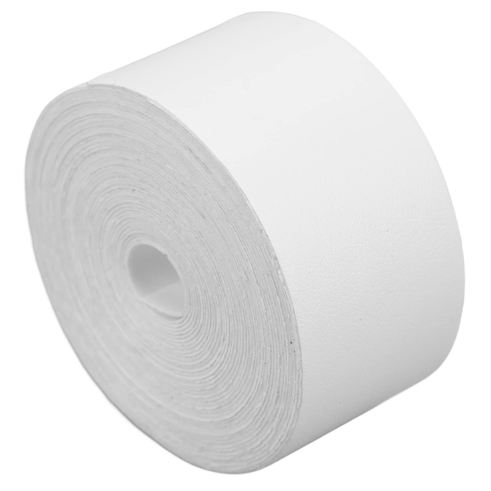 196.9x1.4in Tennis Racket Tape Flexible Soft PU Tennis Grip Tape Lightweight for Sports Gear Protection(white)