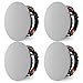 JBL LAE8C 8″ in-Ceiling Speakers 2-Way Frameless Design with White Magnetic Grille – (4 Pack)thumb 1