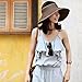 BMC 2pk Womens Roll Up Collapsible Travel Sun Protection Outdoor Straw Hats