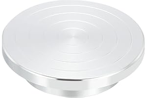 PATIKIL Turntable Sculpting Wheel, 6 Inch Dia Pottery Clay Rotation Turn Table Double Sided for Cake Decorating Paint Sprayin