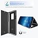 Galaxy S9 Plus Case,WATACHE Smart Sleep/Wake Up S-View Window Makeup Mirror Electroplate Plating Stand Feature Slim Full Body Protective Flip Folio Cover for Galaxy S9 Plus (Black)