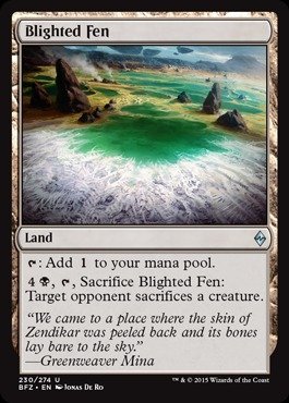 Magic: the Gathering - Blighted Fen (230/274) - Battle for Zendikar