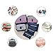M-jump 6 Set Travel Luggage Organizer Packing Cubes, Laundry Bags & Digital Pouch, Luggage Compression Pouches(Navy Blue)