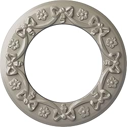 Ekena Millwork CM12RIPWS Ribbon with Bow Ceiling