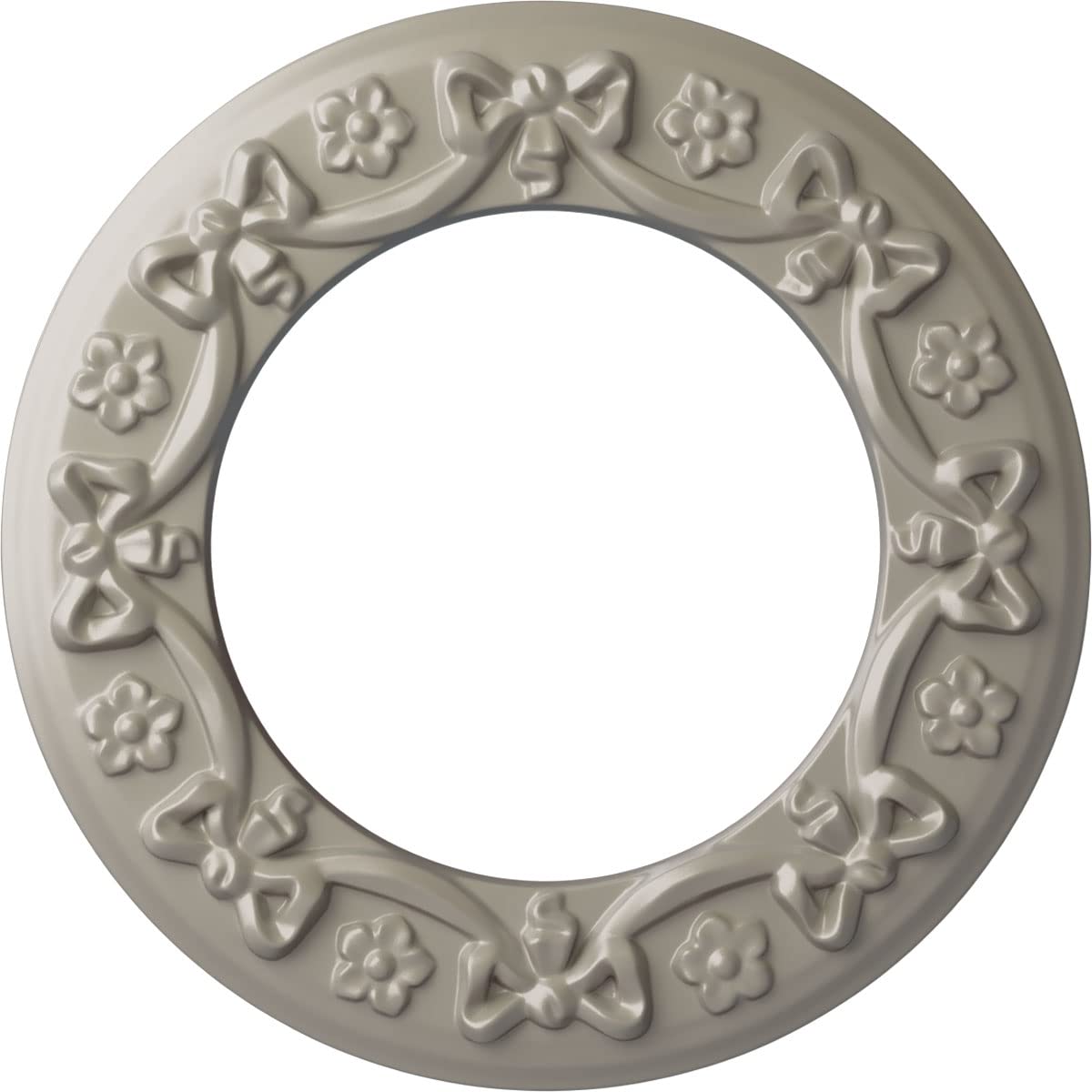 Ekena Millwork CM12RIPWS Ribbon with Bow Ceiling