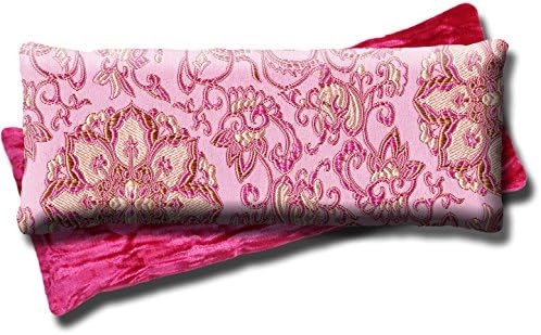 Candi Andi Handmade Luxe Serenity Eye Pillow - All-Natural Flaxseed - Unscented or Lavender Scented – Weighted Eye Mask for Yoga, Meditation, Hot & Cold Therapy