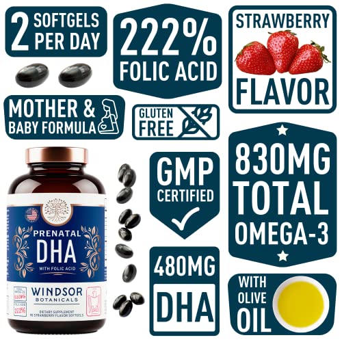 Prenatal DHA with Folic Acid Fetal Development and Pregnancy Support