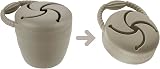PandaEar 2 Pack Toddler Snack Pots Collapsible Silicone Spill Proof Pot view 4