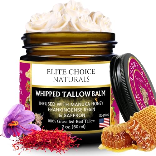 Whipped Tallow Honey Balm – Grass-Fed Beef Tallow infused with... 51wJUio03 L