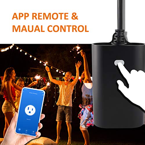 Outdoor Z-Wave Plus On/off Light and Appliance Plug, Two On/off Smart Outlet, Zwave Hub Required, Works with SmartThings… - Image 3