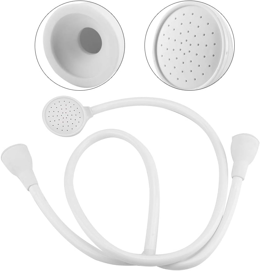 Haokaini Double Tap Push On Bath Shower Head and Hose Connector Tap Faucet Spray Handheld Showerhead for Tub/Basin Sink/Hairdresser Shampoo/Pet Cleaner