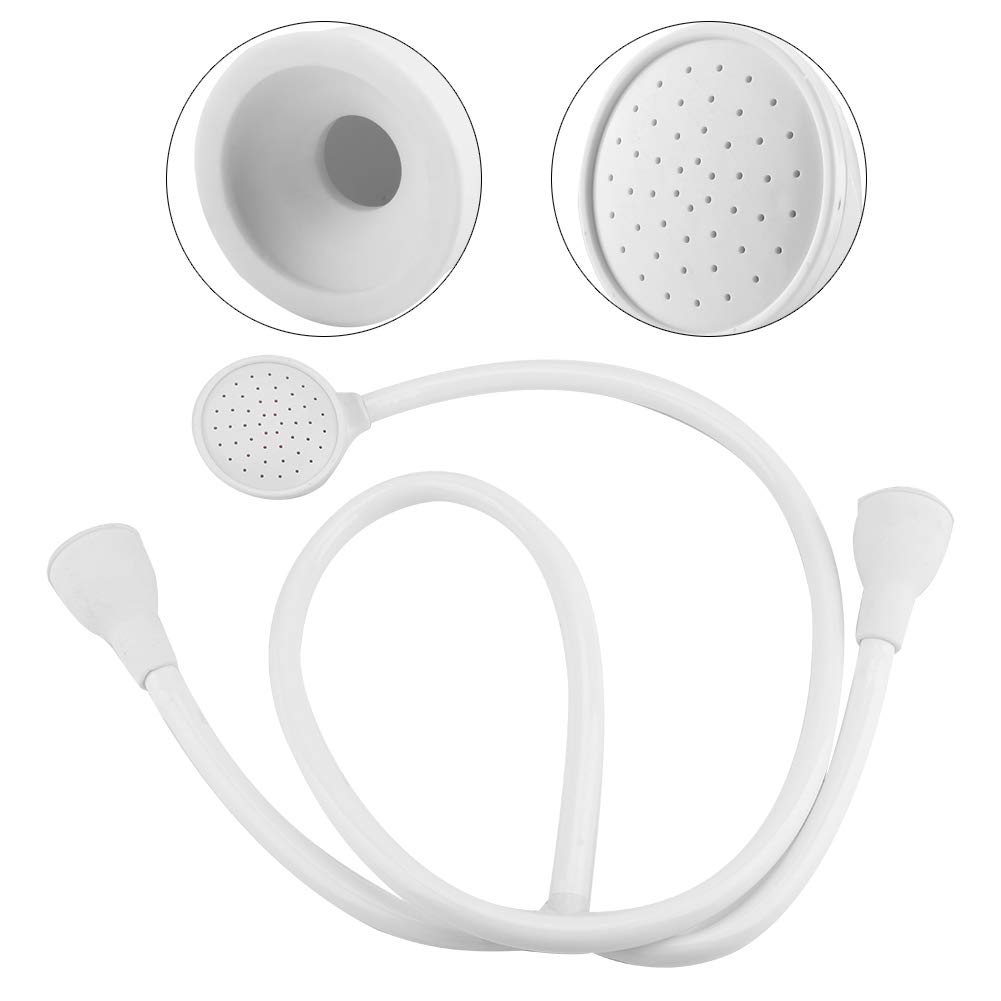 Haokaini Double Tap Push On Bath Shower Head and Hose Connector Tap Faucet Spray Handheld Showerhead for Tub/Basin Sink/Hairdresser Shampoo/Pet Cleaner