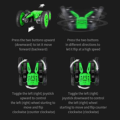 RC Cars Stunt Car Toy, Remote Control Car Double Sided Rotating Vehicles 360 Degree Flips, 4WD 2.4GHz Stunt Car, Kids Toy Cars for Boys and Girls ( Including Remote Controler)