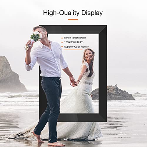 Digital Photo Frame Hyjoy WiFi Digital Picture Frame 8 Inch with IPS
