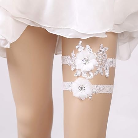 Jarretiere De Mariage Femmes Jambes De Jarretiere Europeennes Jambieres Jambes De Style Occidental Chaussettes Decorations De Mariage 1 Jeu 2 Pcs Pour Les Accessoires De Robe De Mariage De Ceintur Amazon Fr Cuisine