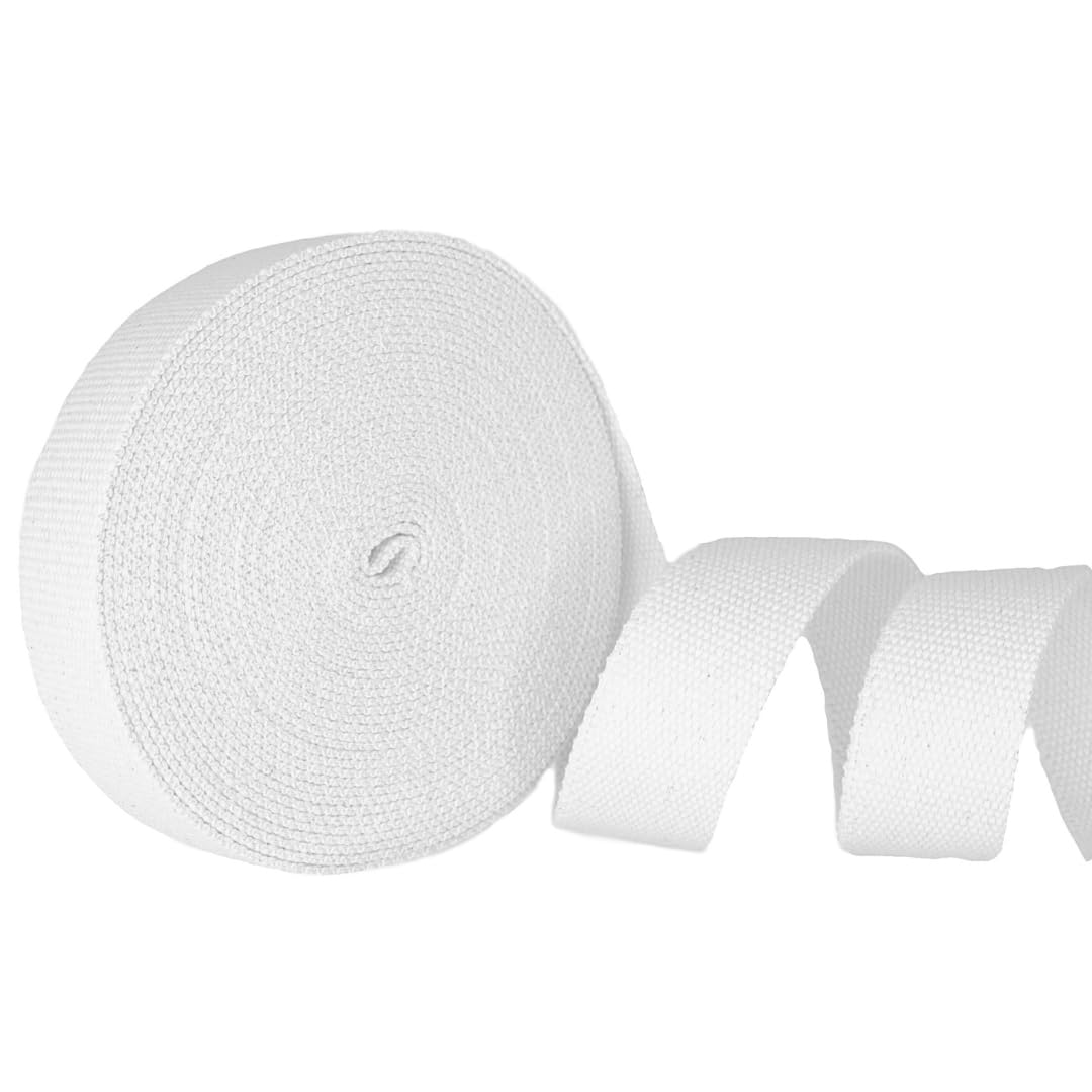 Trimz Heavy Duty Webbing 10mtr x 40mm White