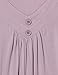 Bebonnie Flutter Sleeve Tops for Women, Ruffle Short Sleeve V Neck Curved Hemline Pleated Swing Tunic Shirts Dark Pink M