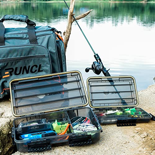 RUNCL Fishing Tackle Box, Unique Sun Protection Waterproof 3600 3700