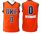 Men's Adult #0 Russell Westbrook Jersey Orange