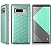 Galaxy Note 8 Case, Clayco Argos Series Premium Hybrid Protective Wallet Case for Samsung Galaxy Note 8 (Built-in Credit Card/ID Card Slot) (MintGreen)