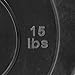 Titan Fitness Pair 15 lb Olympic Bumper Plate Black Benchpress Strength Training