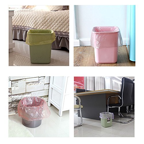 Small Trash Bags, Urcolor 5 Gallon Garbage Bags For Office, Home Waste Bin, 150 Counts 5 Color
