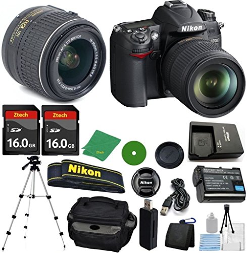 Nikon D7000 Digital SLR - International Version (No Warranty), 18-55mm f/3.5-5.6 DX VR, 2pcs 16GB ZeeTech Memory, Camera Case Nikon D7000 Digital SLR - International Version (No Warranty), 18-55mm f/3.5-5.6 DX VR, 2pcs 16GB ZeeTech Memory, Camera Case