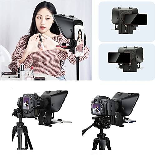 WSJZ Mini Teleprompter Portable Teleprompter With Remote Control For