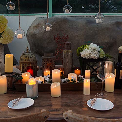 Homemory Waterproof Flickering Flameless Candles, Outdoor Indoor