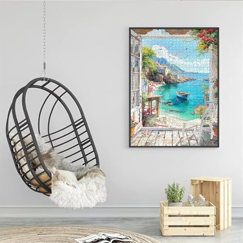1000 Piece Adult Landscape Jigsaw Puzzle, Impossible Classic Jigsaw Puzzles, Skill Game for the Whole Family, Colorful Puzzle Laying Game Home Decoration 70 x 50 cm