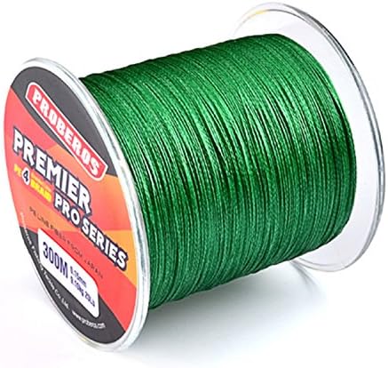 Pro Beros Braided Fishing Lines Super Strong Abrasion Resistant 6LB-100LB Moss Green (4Strands 8Strands) Saltwater/Freshwater Fishing Line