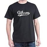 CafePress - Vintage Gibson (Silver) - 100% Cotton T-Shirt, Crew Neck, Soft and Comfortable Classic Tee with Unique Design