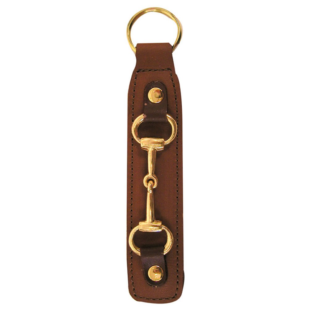 Intrepid International KEY FOB SNAFFLE BIT/LEATHER