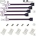 Kabenjee 5x 5pin RGBW/RGBWW LED Strip Light 12mm Wide Jumper,RGBW LED Stripe 17cm Long Converter Adapter Corner Connector to the Controller,Solderless Extension Connector for RGBW LED Strips