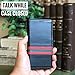 iPulse Milan for iPhone Xs Italian Full Grain Leather Case Handmade Flip Case for iPhone Xs/iPhone X with Magnetic Closure - Green/Red Strip