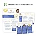 Large Luxury Silicone Donut Pan - BPA-Free, SUPER-NON-STICK, 12 Full Size Doughnut Mold, Bagel Pan with Bonus Pastry Bag and Recipe Card.