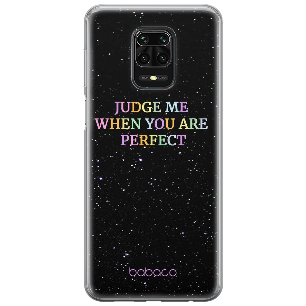 Babaco ERT GROUP mobile phone case for Xiaomi REDMI NOTE 9 PRO/ 9S original and officially Licensed pattern Judge me 002 optimally adapted to the shape of the mobile phone, case made of TPU