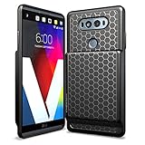 Hyperion LG V20 Extended Battery Case With Honeycomb TPU Design And Active Shock Absorption (Black)