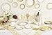 Gold Vintage Style Small Paper Party Dessert Plates | 3 Designs | Unique, Glamorous, Disposable | For Weddings, Anniversary, Afternoon Tea, Birthday, Occasion, Celebration Pack of 12